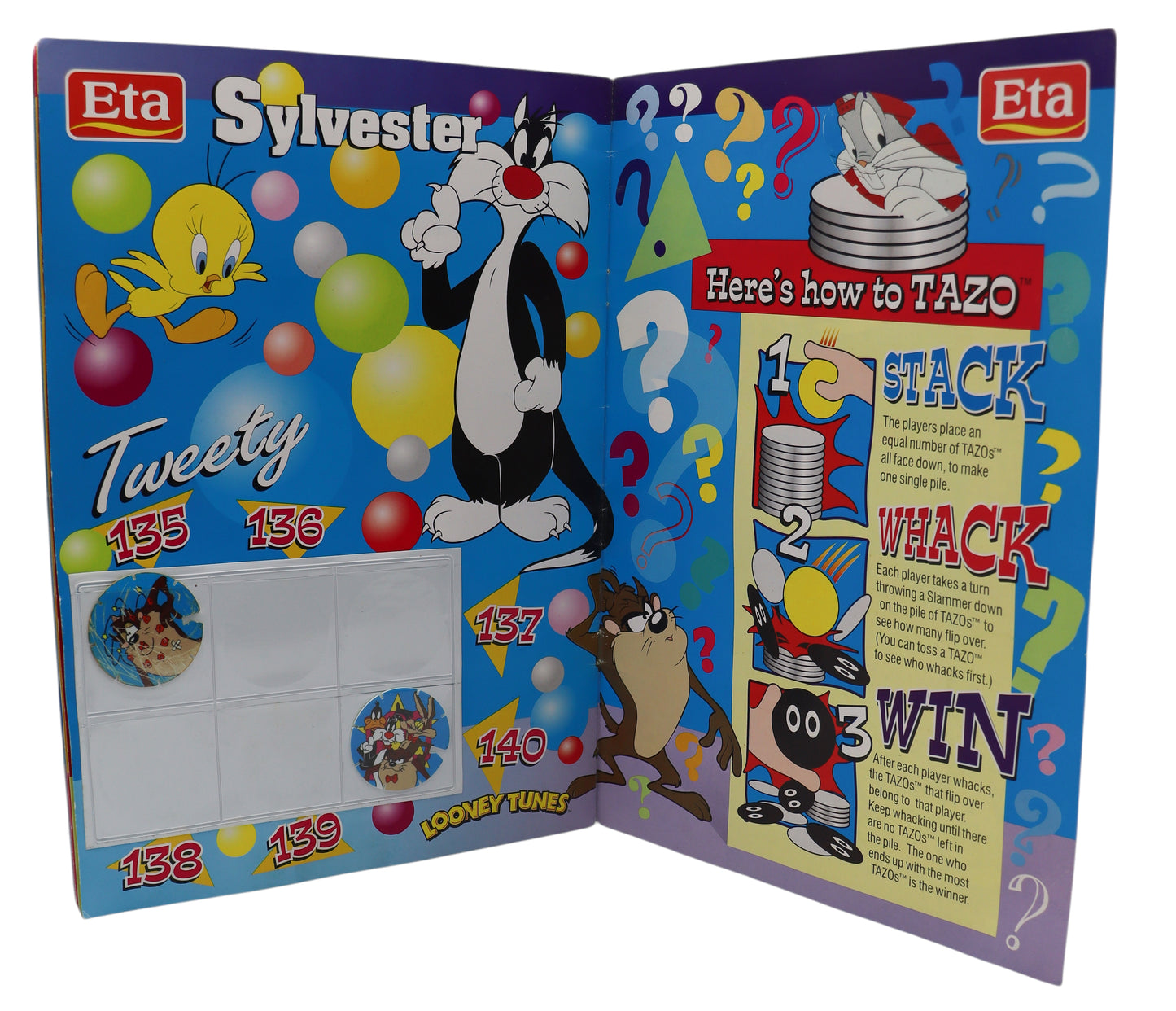 Eta Looney Tunes Tazos Official Collector Album