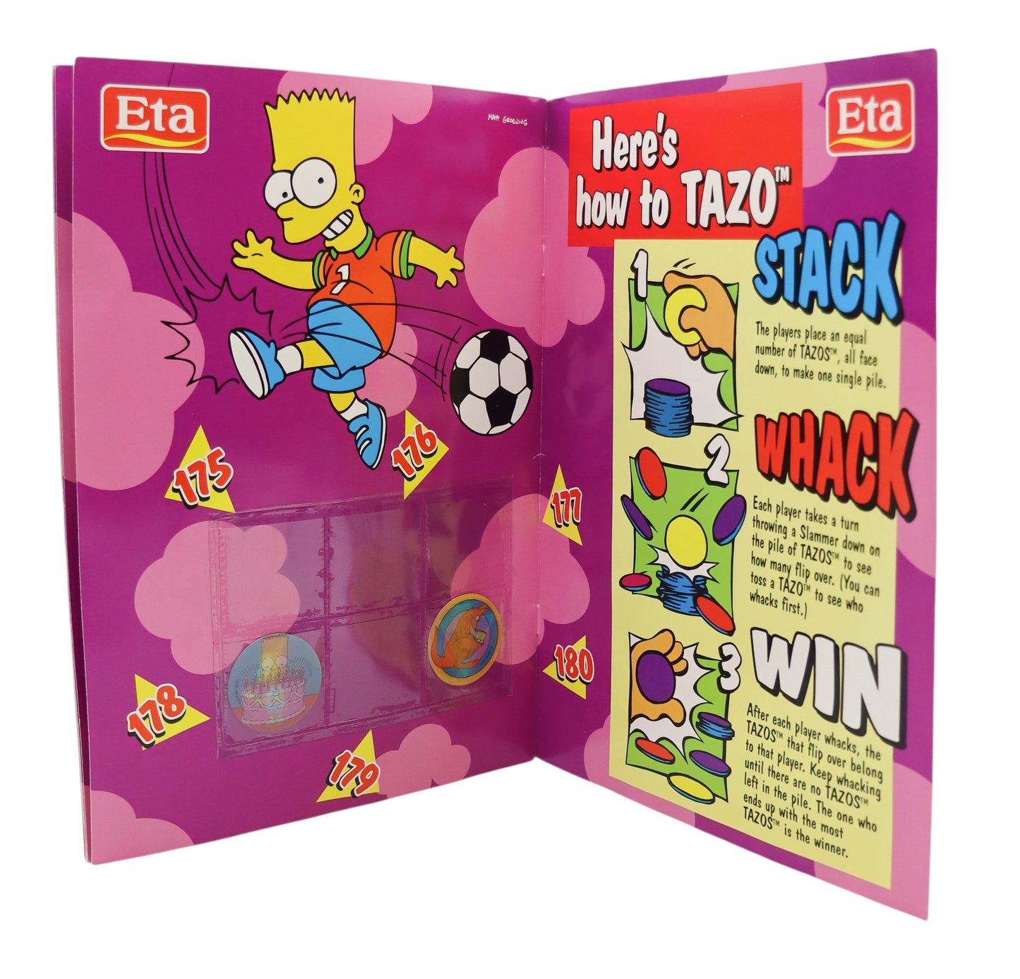 Eta The Simpsons Magic Motion Tazos Official Collector Album