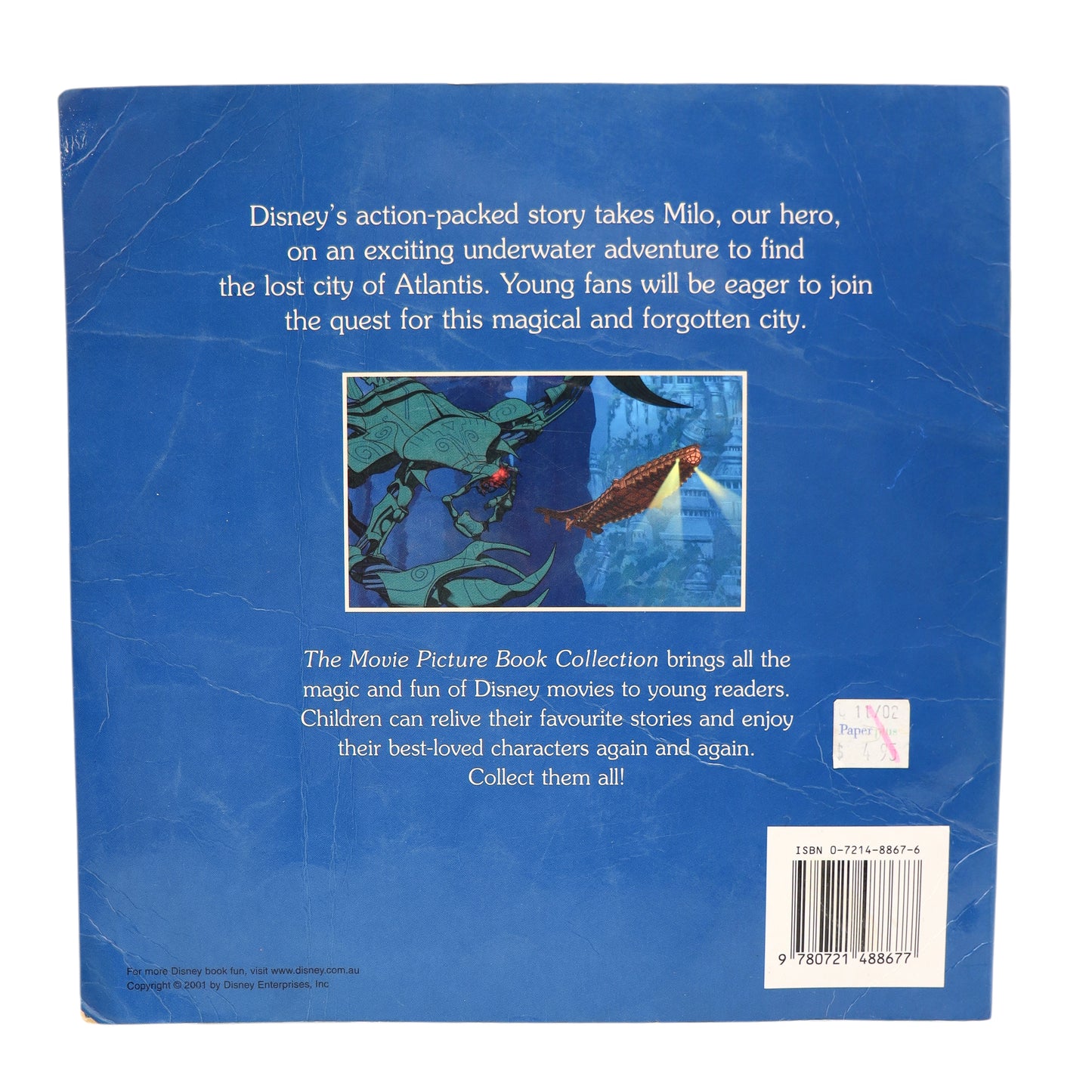 Disney's Atlantis The lost Empire Book
