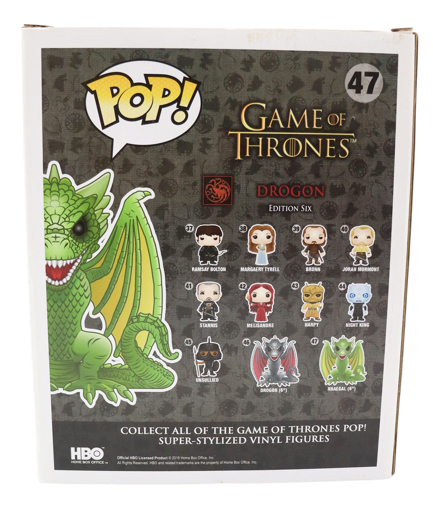 Funko Pop! Vinyl Game Of Thrones Rhaegal #47