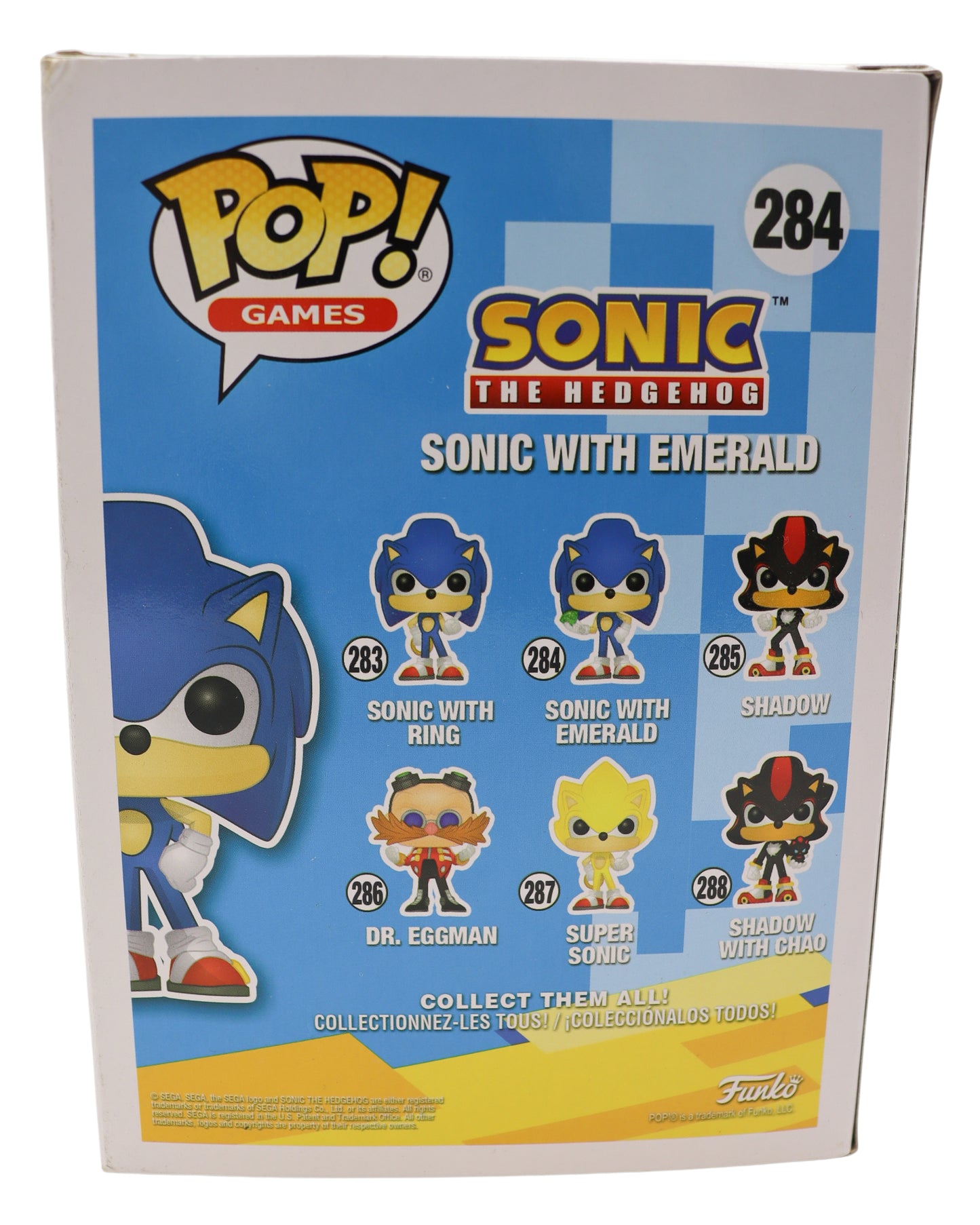 Funko Pop! Vinyl Sonic The Hedgehog Sonic With Emerald #284