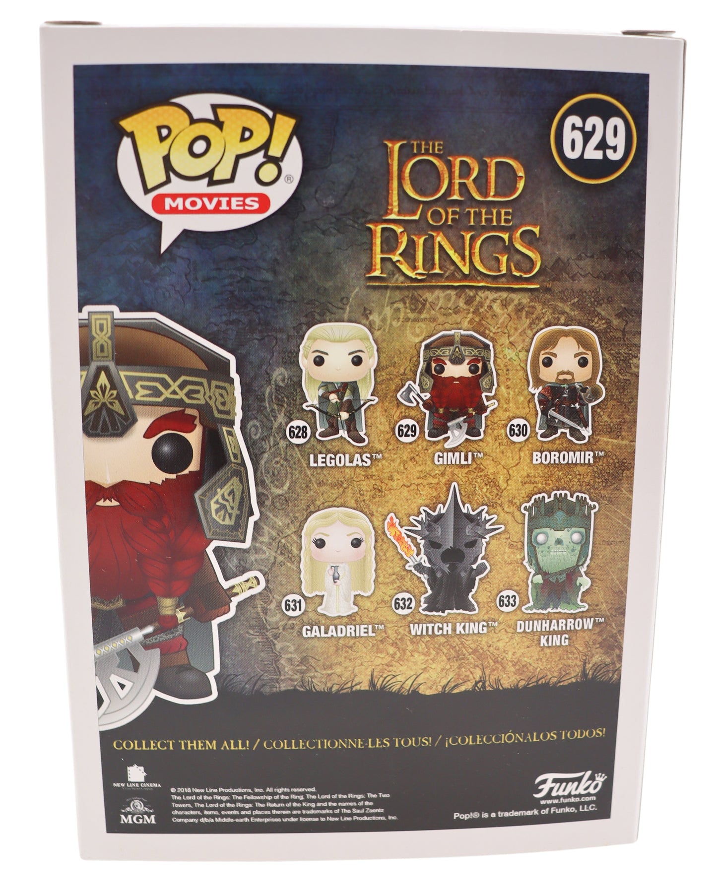 Funko Pop! Vinyl Lord Of The Rings Gimli #629