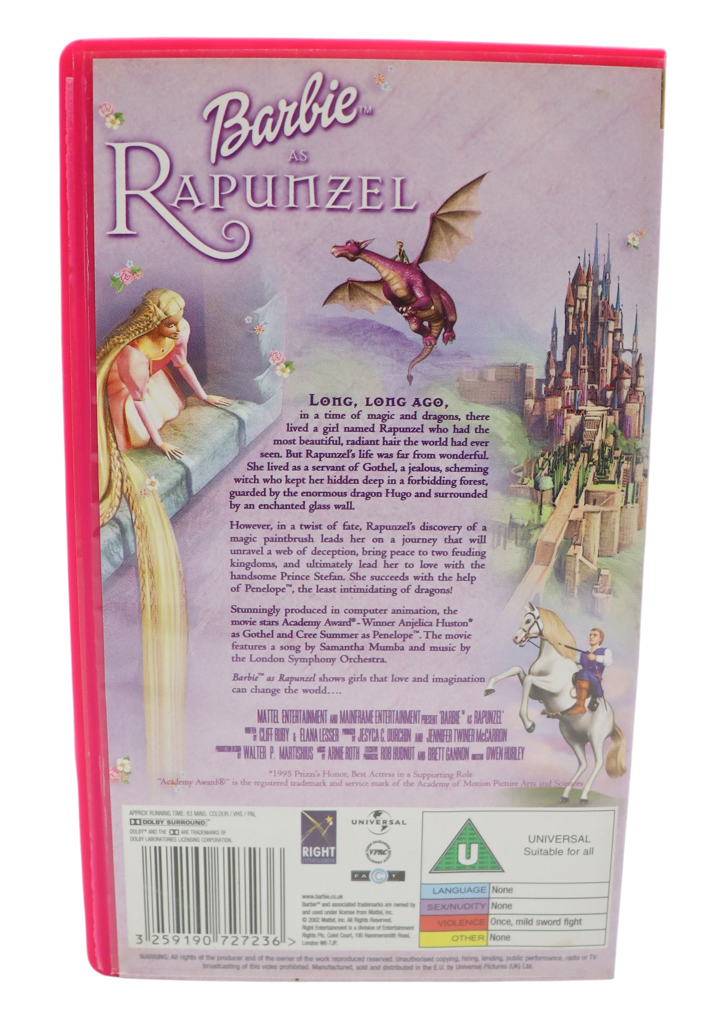 Barbie Rapunzel VHS