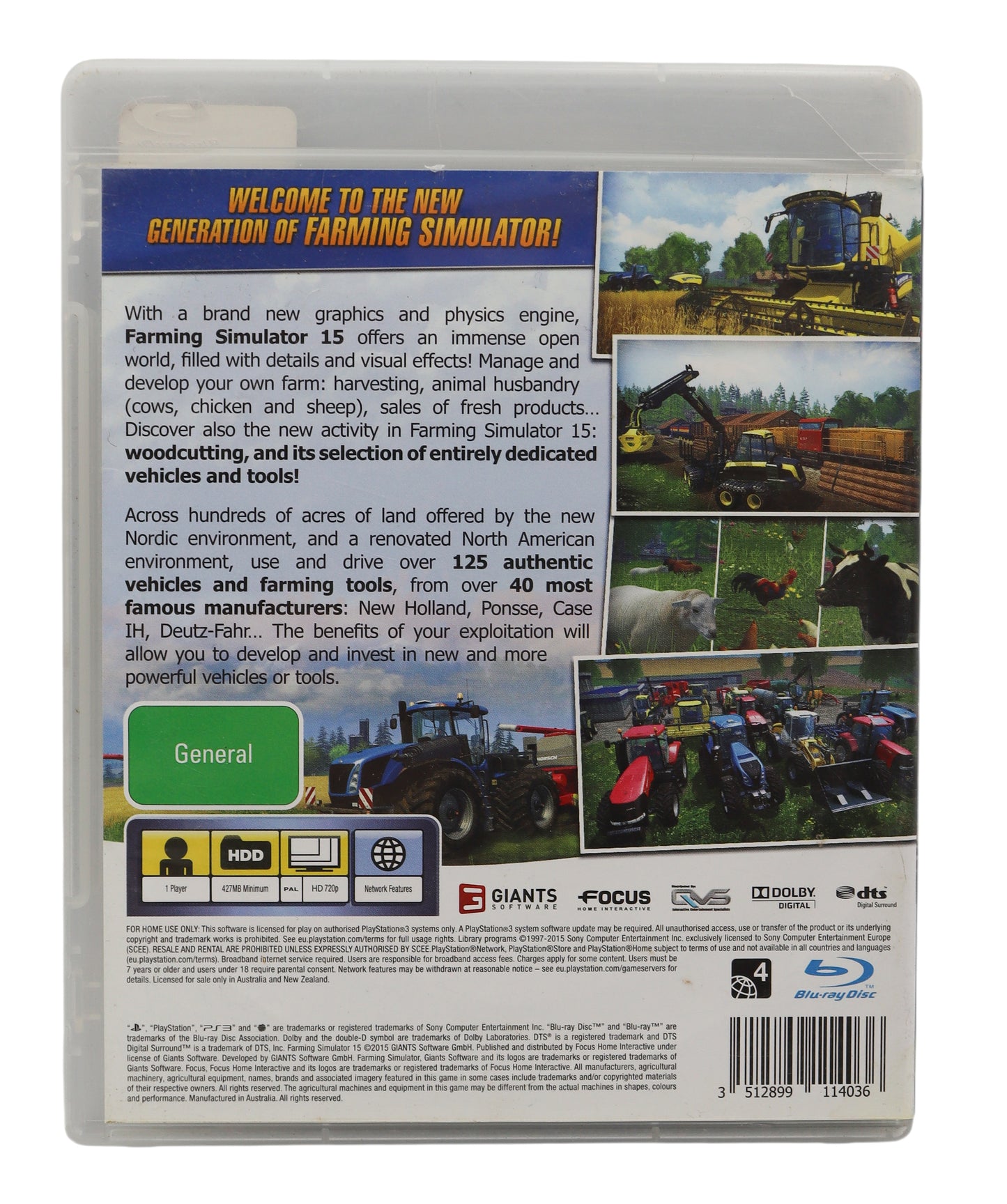 Playstation 3 Farming Simulator 15