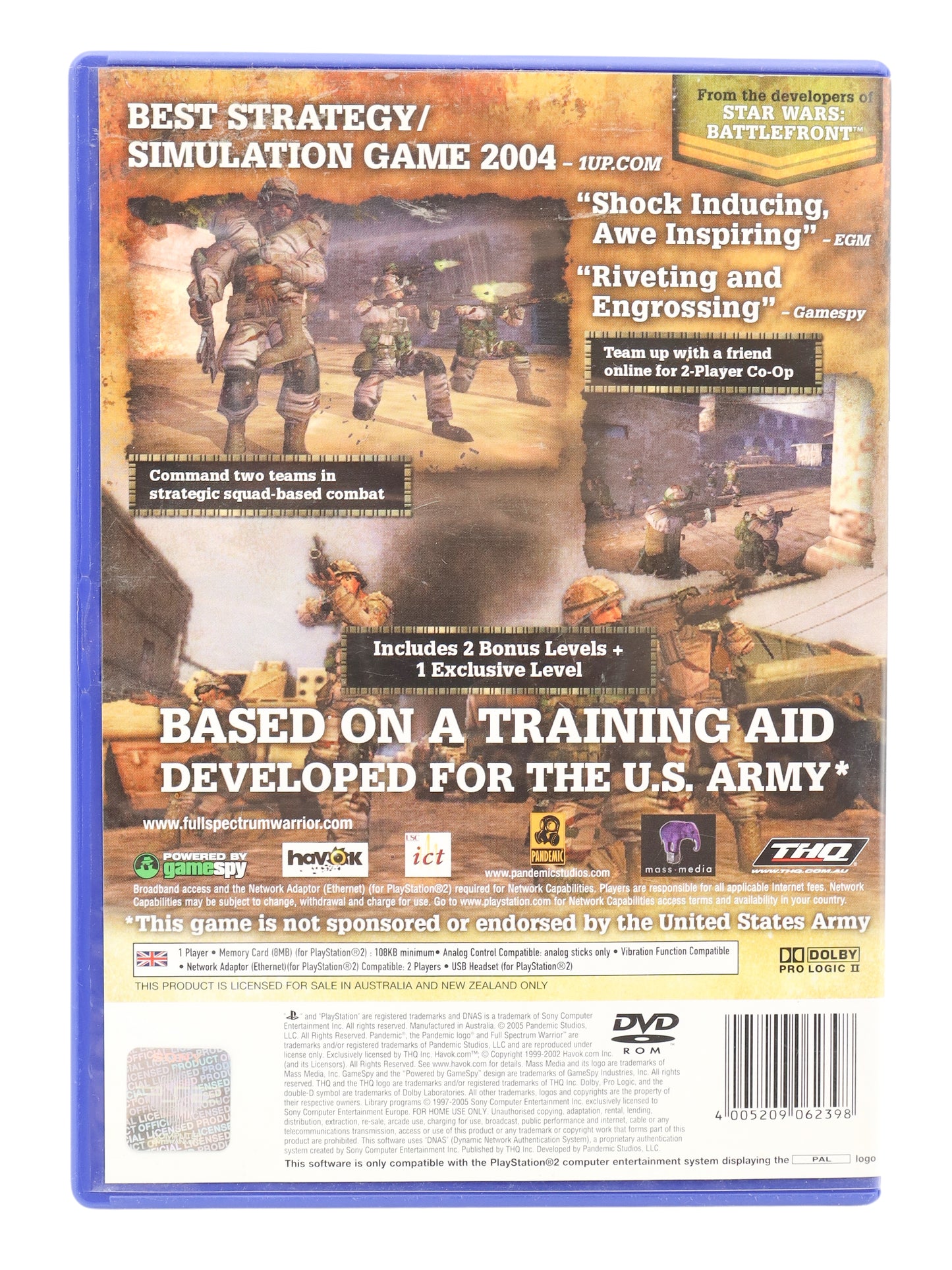 Playstation 2 Full Spectrum Warrior