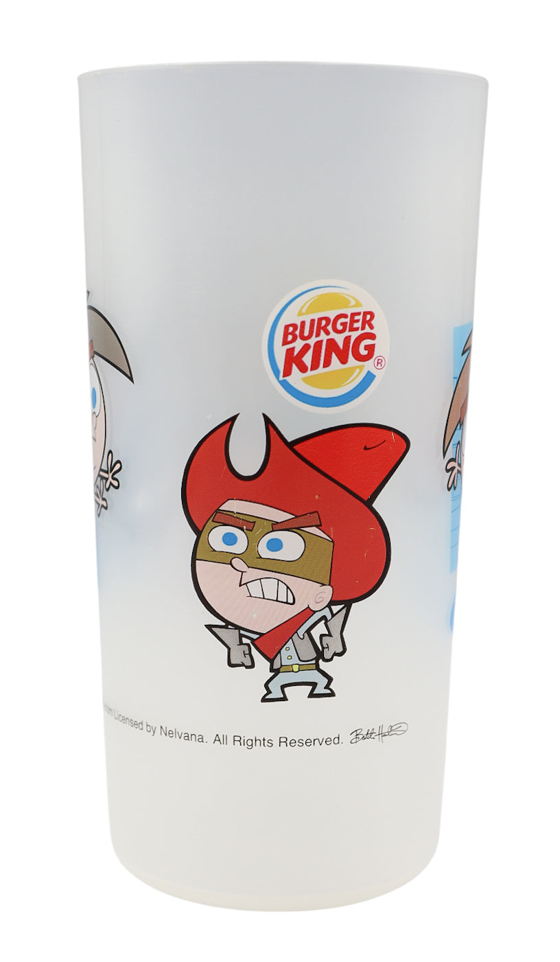 2004 Burger King Fairy Odd Parents Crimpson Chin Plastic Tumbler