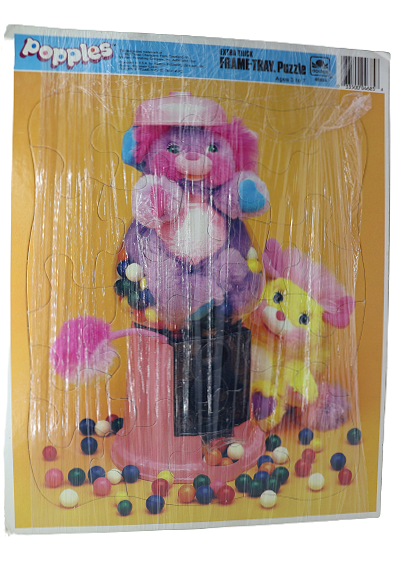 1987 Popples gumball machine frame tray puzzle