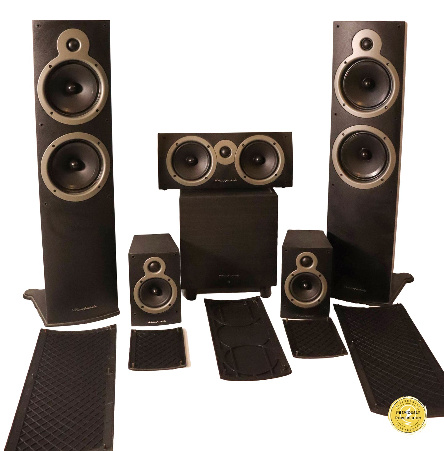 Wharfedale Crystal CR30.4 x2, CR30.1 x2, Subwoofer Amplifier Diamond SW100 x1, CR30C x1 Set Up