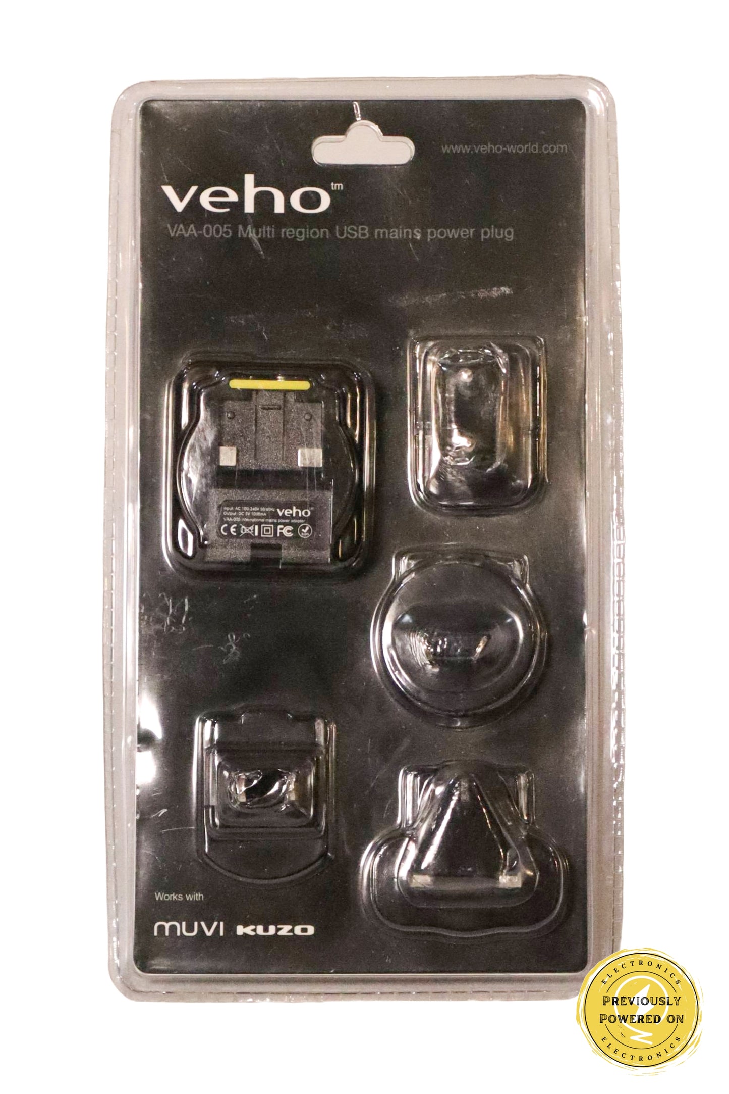 Veho Multi Region USB Mains Power Plug