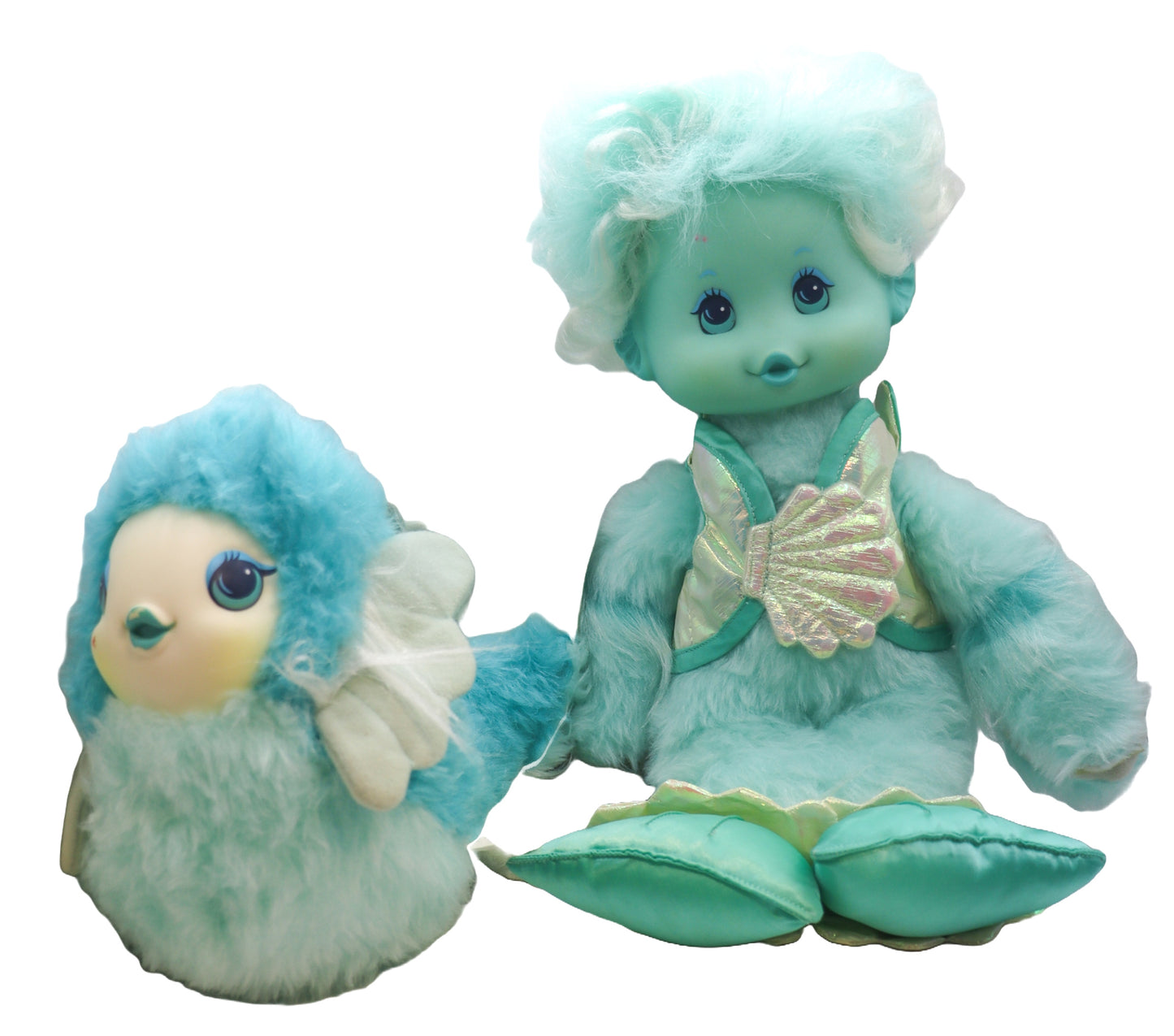 1985 Doug & Debbie Henning Wonder Whims Seashell & Angelfish Plush