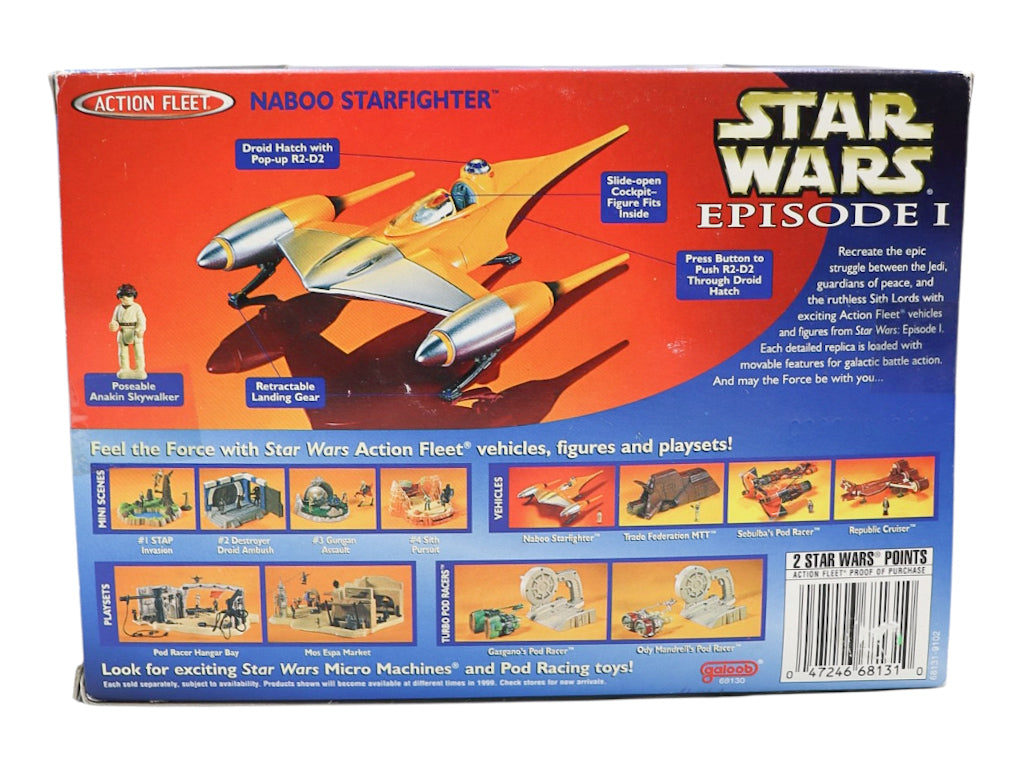 1998 Galoob Star Wars Action Fleet Naboo Starfighter