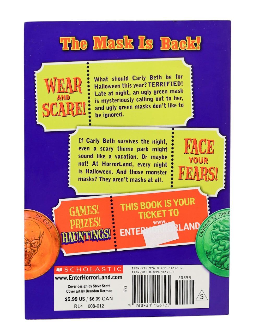 Goosebumps Horrorland The Scream Of The Haunted Mask Book