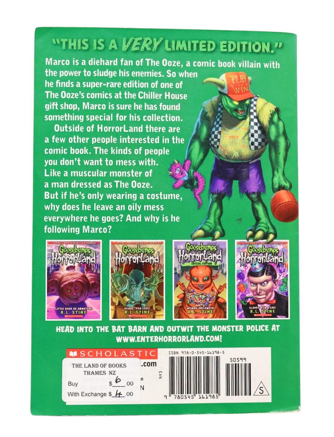 Goosebumps Horrorland The Wizard Of Ooze Book