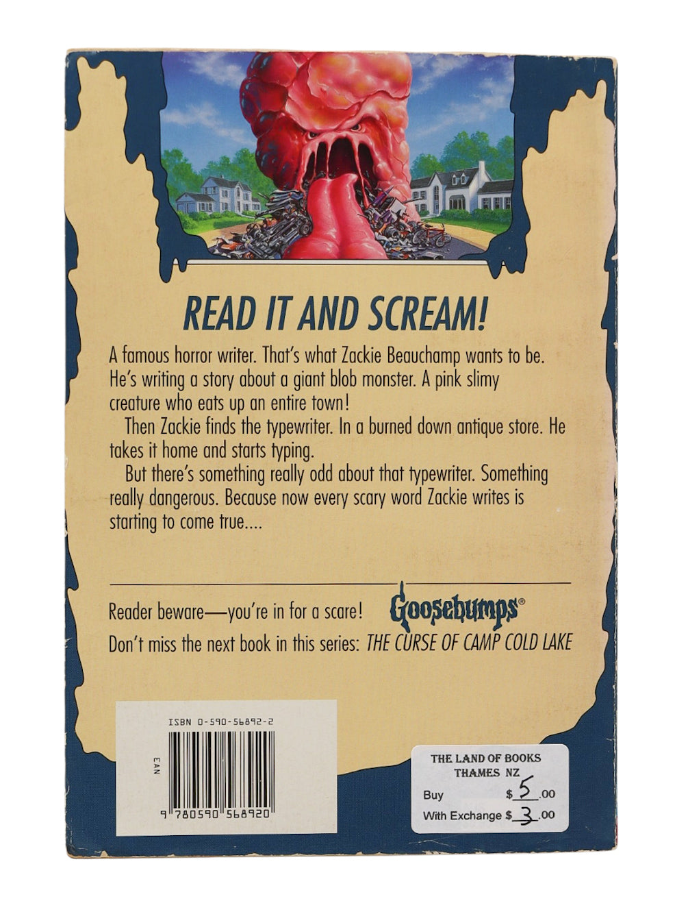 Goosebumps The Blob That Ate Everyone Book