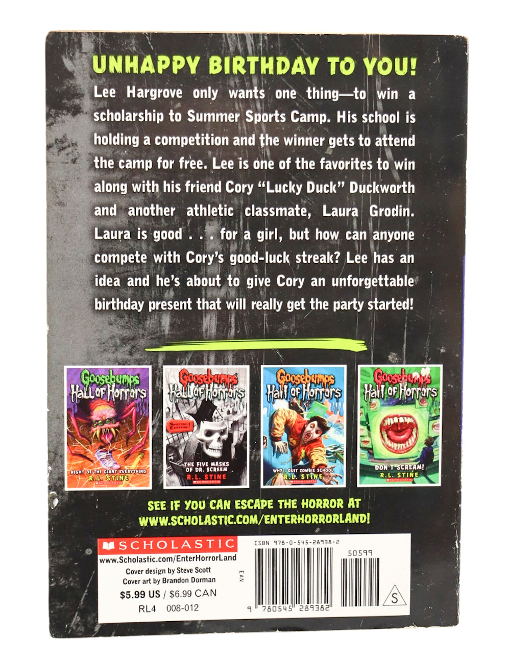 Goosebumps Hall Of Horrors The Birthday Party Of No Return! Book