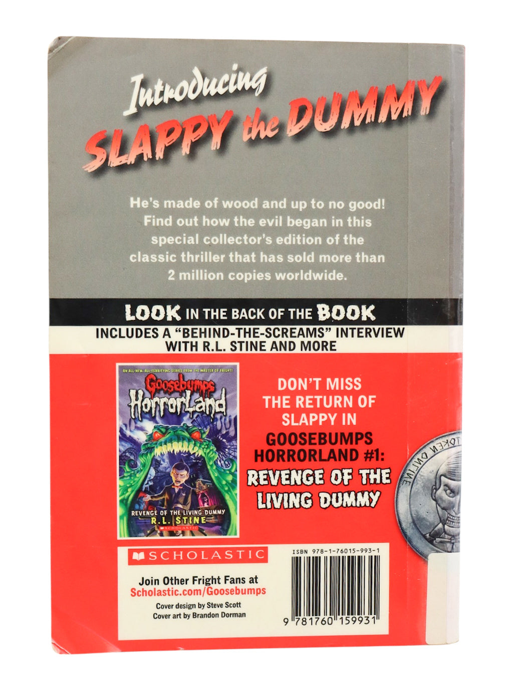 Goosebumps Night Of the Living Dummy Book