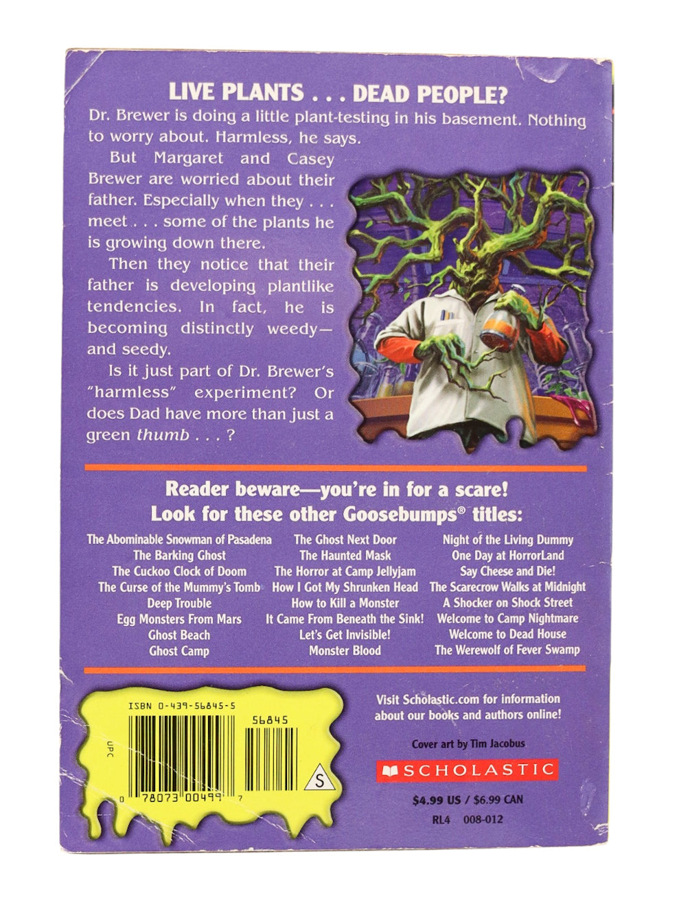 Goosebumps Stay Out Of The Basement Book