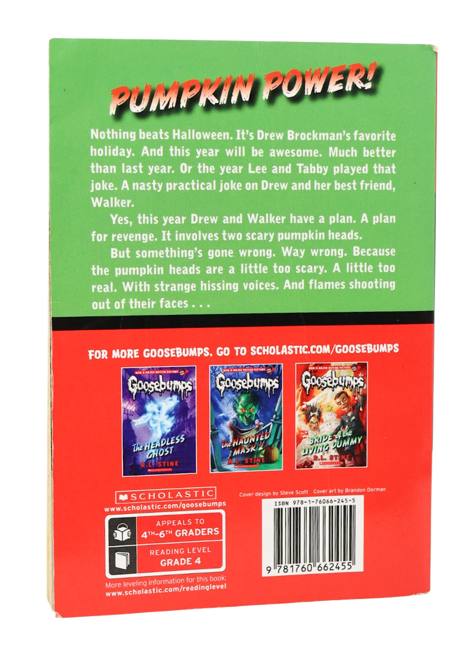 Goosebumps Attack Of The Jack-O'-Lanterns Book