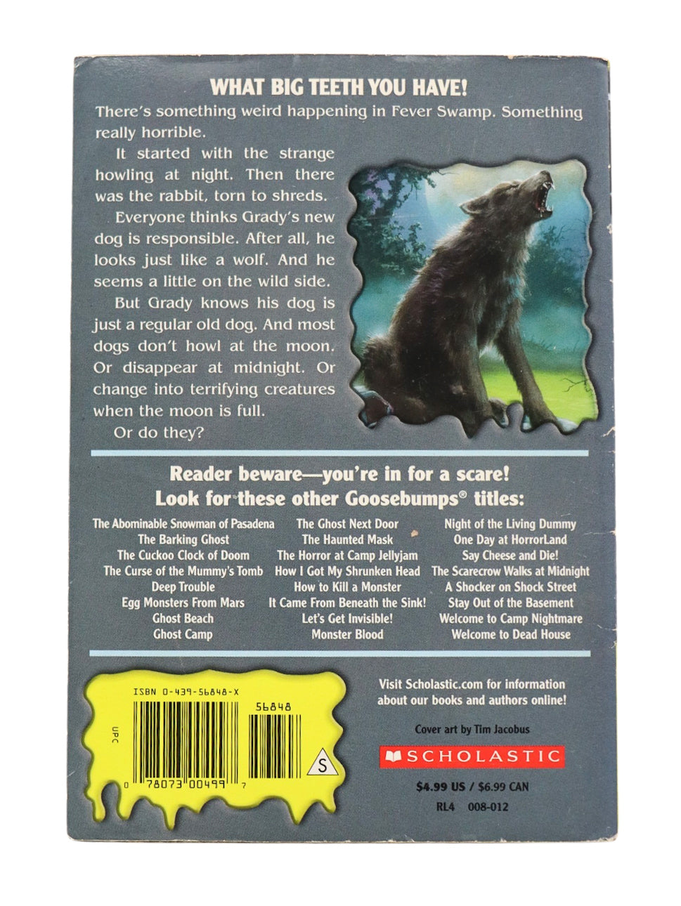 Goosebumps The Werewolf Of Fever Swamp Book
