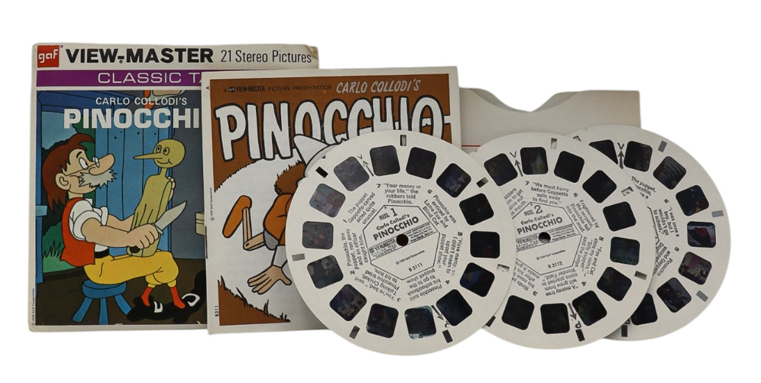 1959 GAF ViewMaster Pinocchio Reel Set