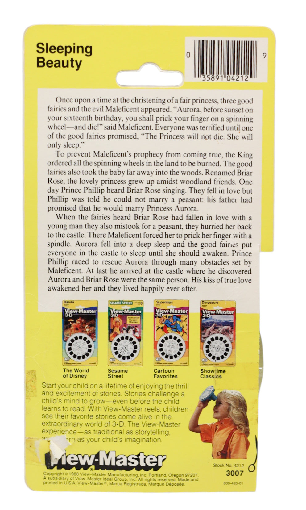 1990s Tyco View-Master 3-D Reels Disney Sleeping Beauty