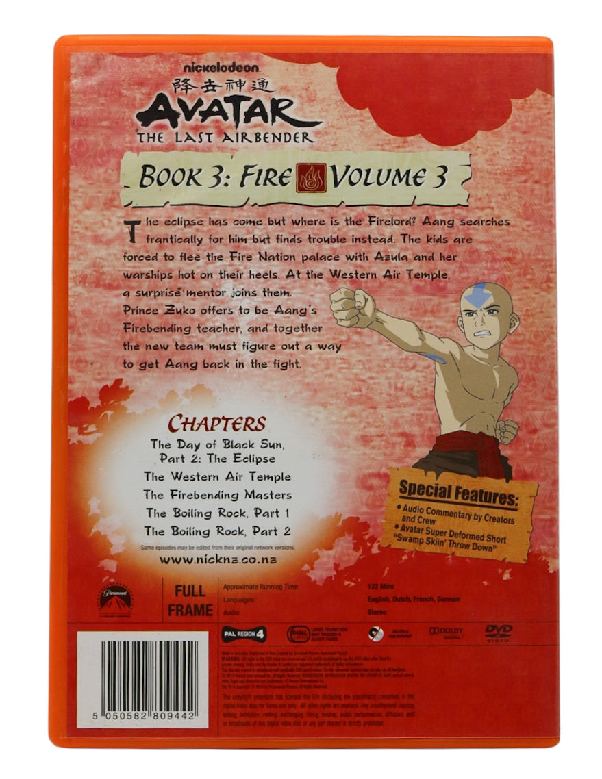 Avatar: The Last Airbender - Book 3: Fire, Volume 3 DVD
