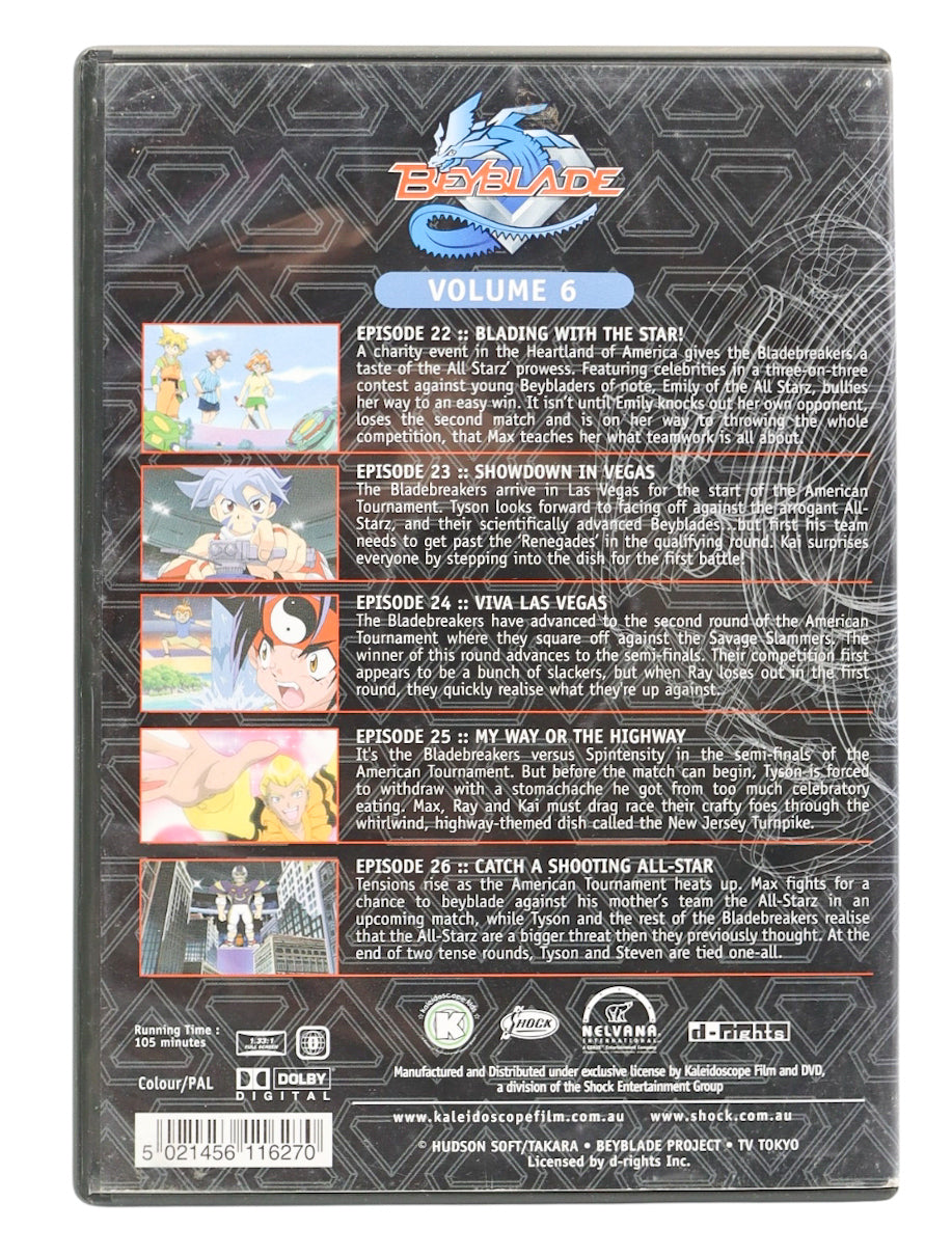 2001 Beyblade: Let It Rip! Volume 6 DVD