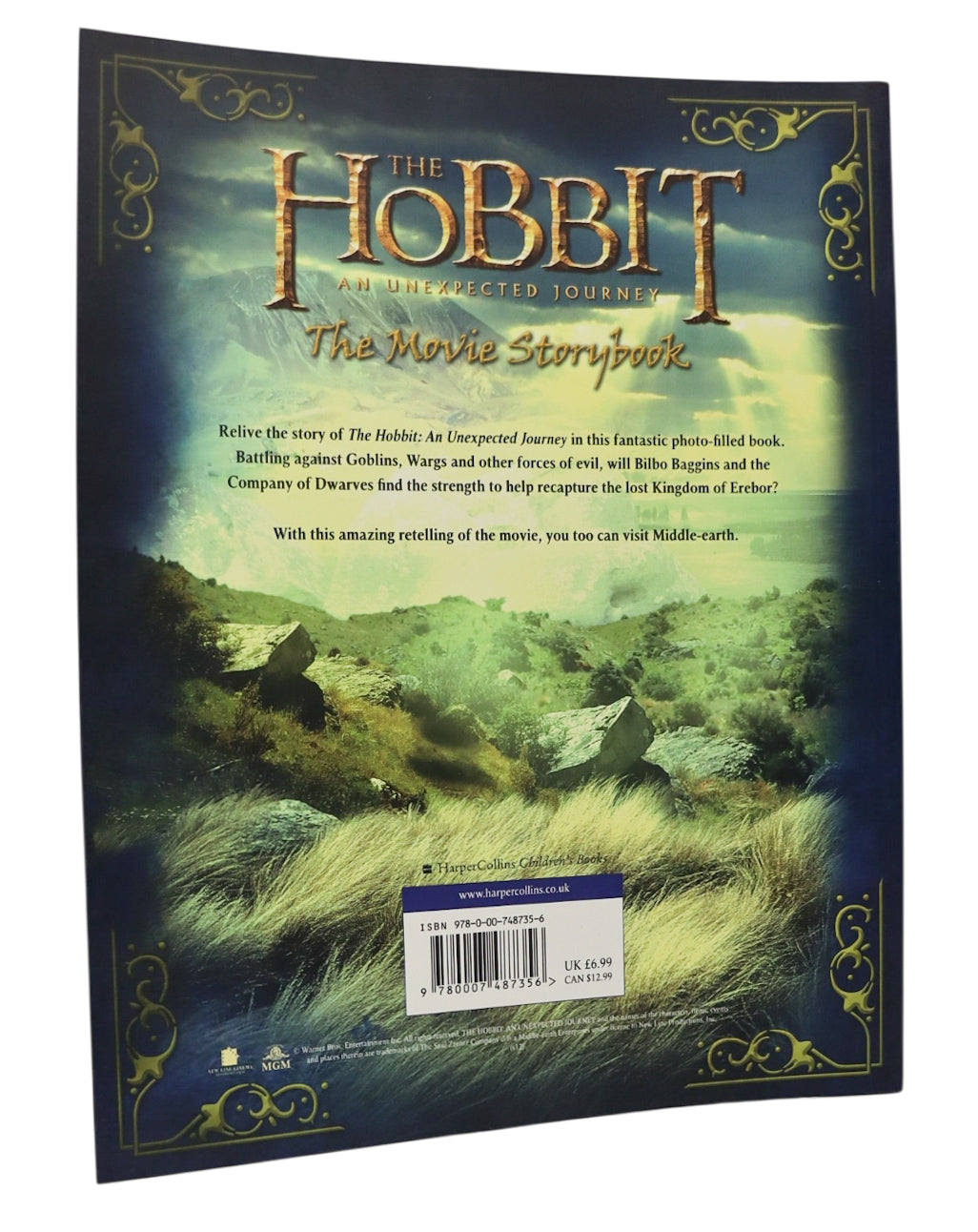 2012 The Hobbit: An Unexpected Journey - The Movie Story Book