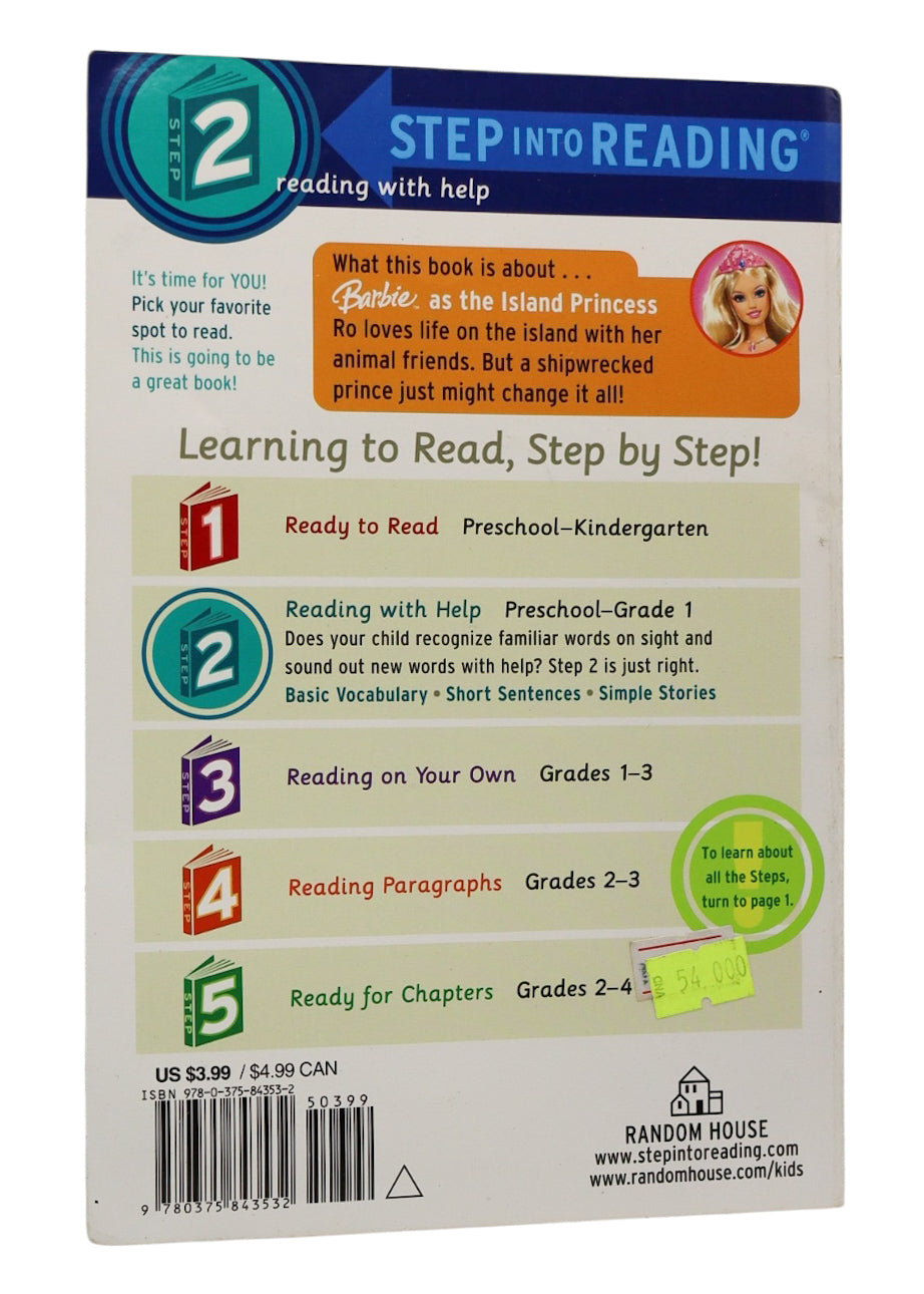 2007 Barbie as the Island Princess Step Into Reading Step 2 Book