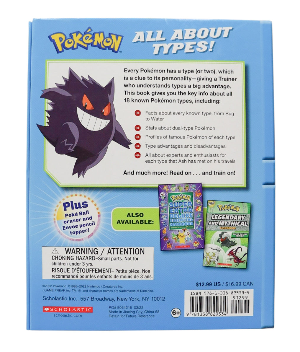 2022 Pokémon: Guide to Types (Battle Box) with Poké Ball Eraser