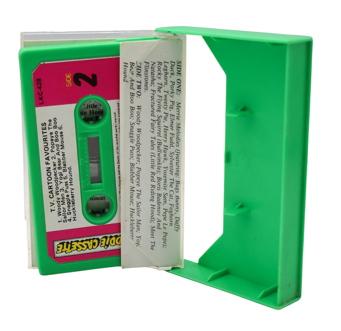 1980s Vintage T.V. Cartoon Favourites Kiddie Cassette LKC-428