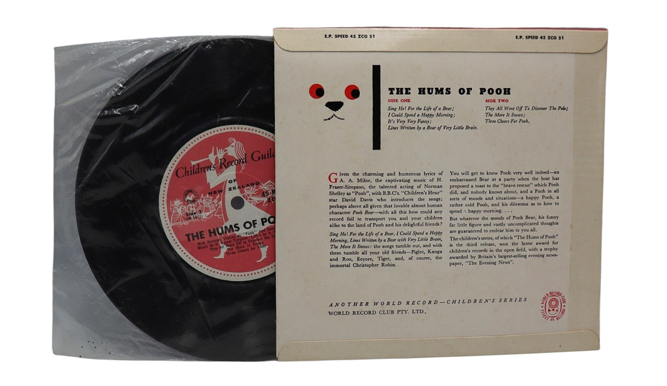 1961 The Hums of Pooh (Children's Record Guild of New Zealand)