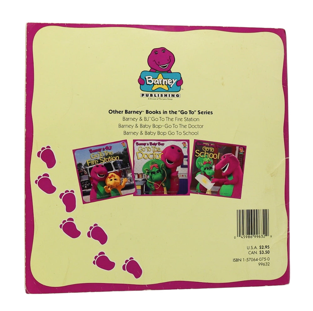 1996 Barney & Baby Bop Go To School Book