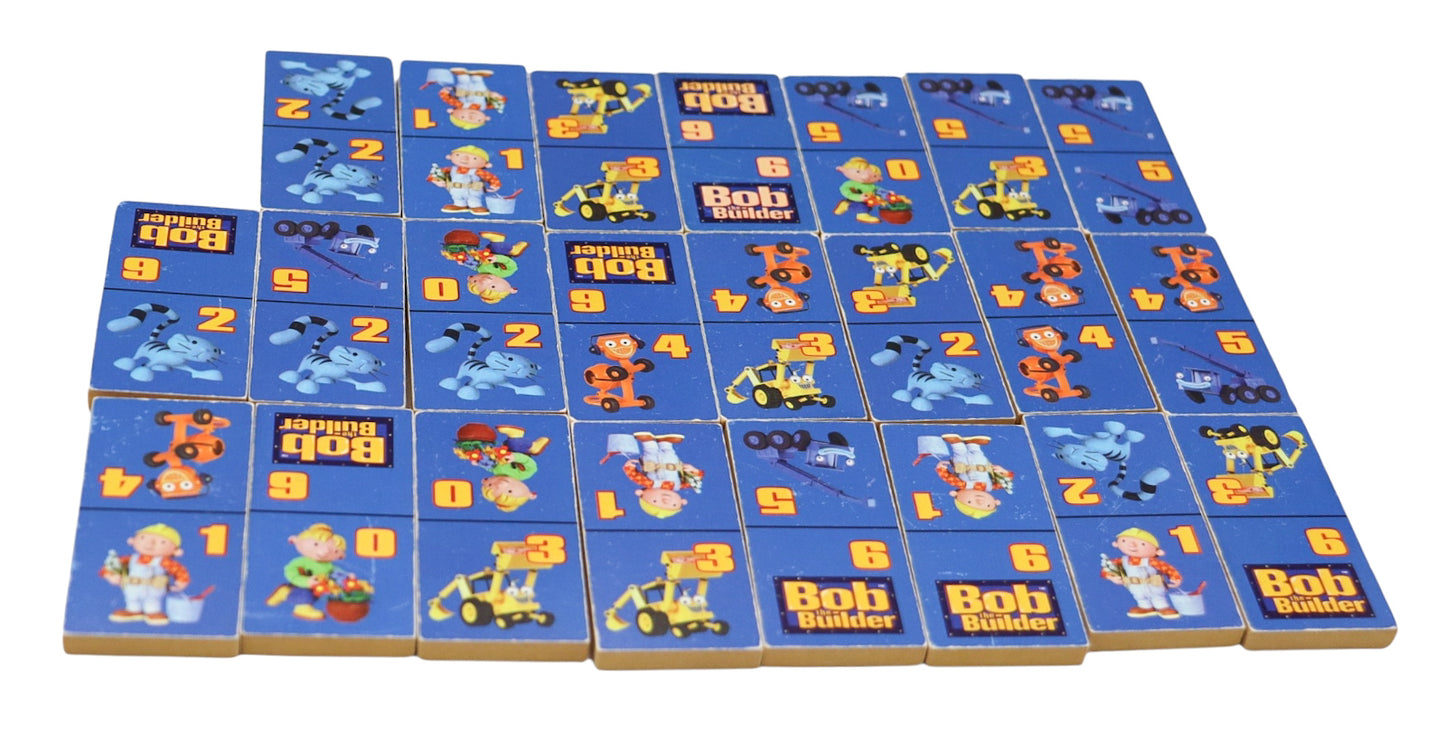 2001 Vintage Crown BoardGame Bob the Builder 123 Dominoes
