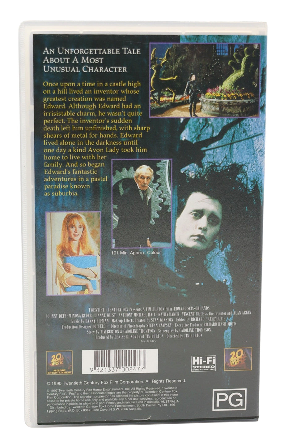 1990 Edward Scissorhands VHS Tape