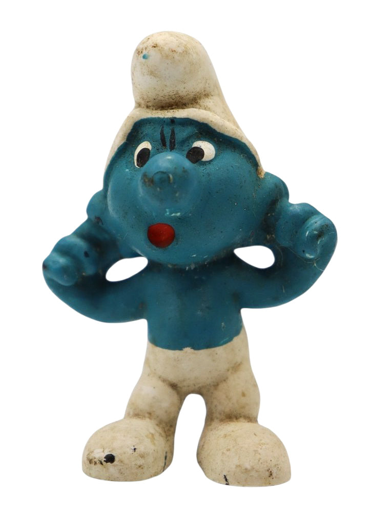 1973 Schleich 20077 Naughty Smurf Vintage Peyo Toy PVC Figurine