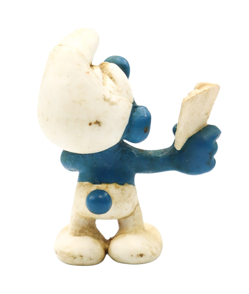 1978 Schleich Card Player Smurf 20056 Figurine
