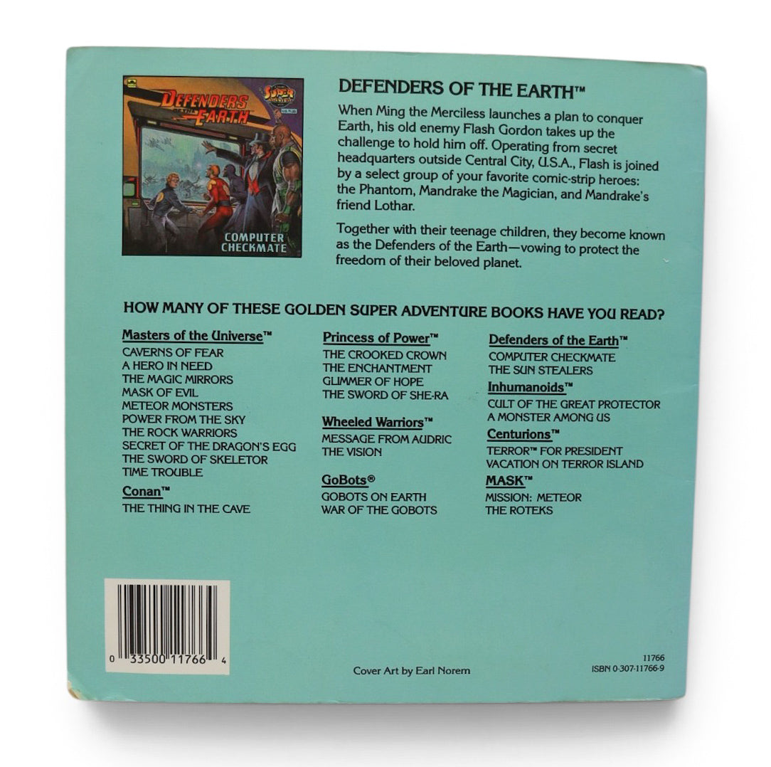 1986 Defenders of the Earth: Computer Checkmate Book