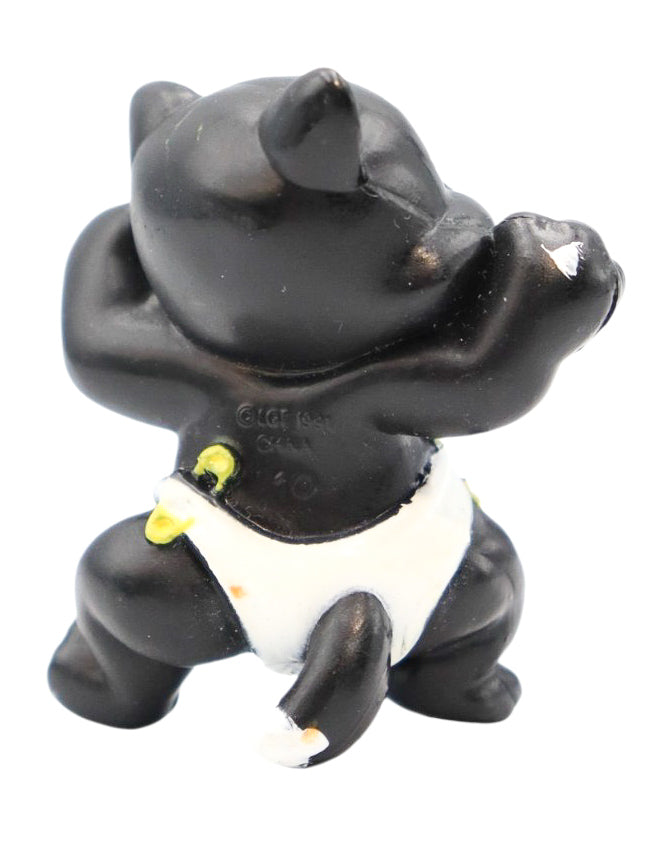 1991 Galoob Magic Diaper Pets Black And White Cat Figurine