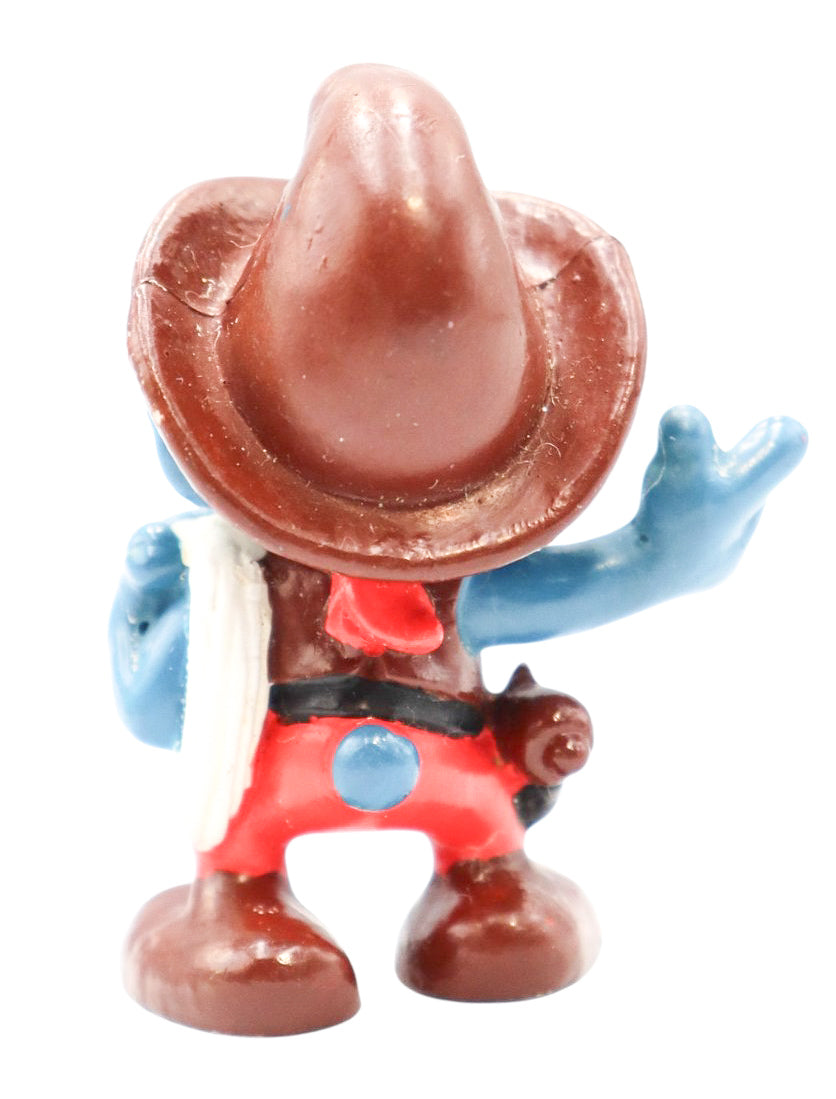 1981 Schleich 20122 Cowboy Smurf Figurine