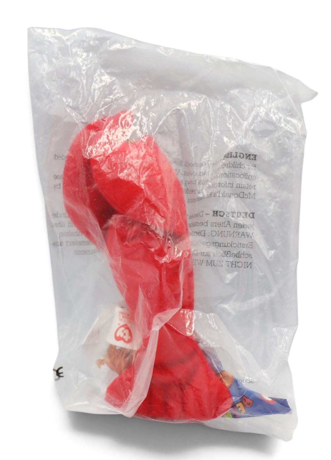 1997 McDonald's Ty Teenie Beanie Baby Pinchers the Lobster #5 Sealed in Package