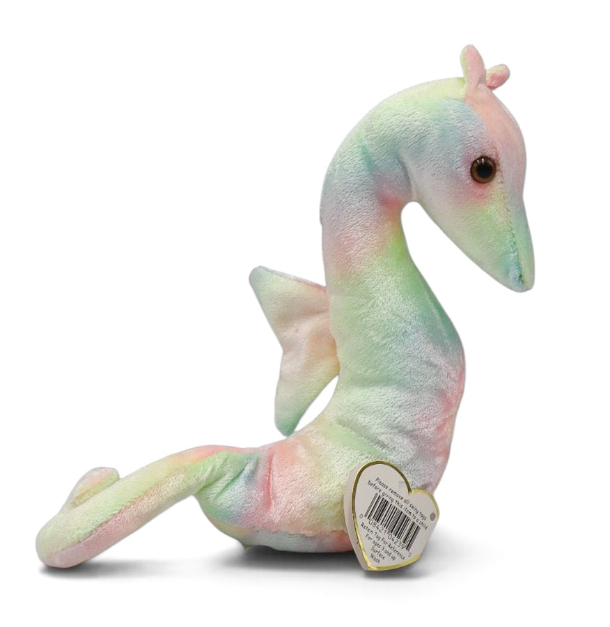 1999 Ty Beanie Baby Neon the Seahorse Plush
