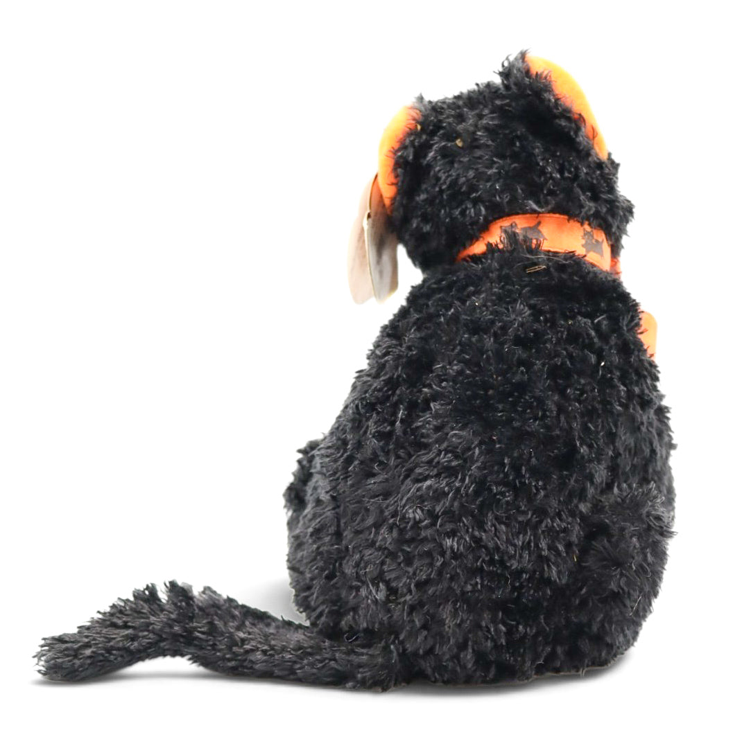 2000 Ty Beanie Baby Fraidy the Black Cat Halloween Plush