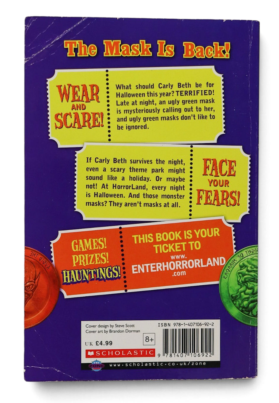 Goosebumps Horrorland The Scream Of The Haunted Mask Book