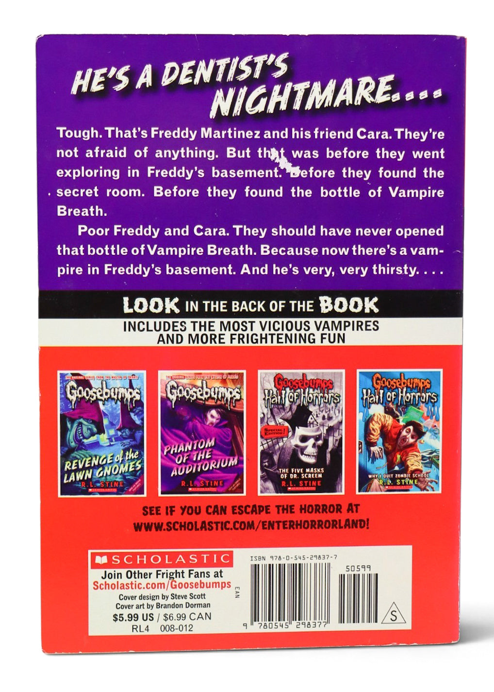 2011 Goosebumps: Vampire Breath Book