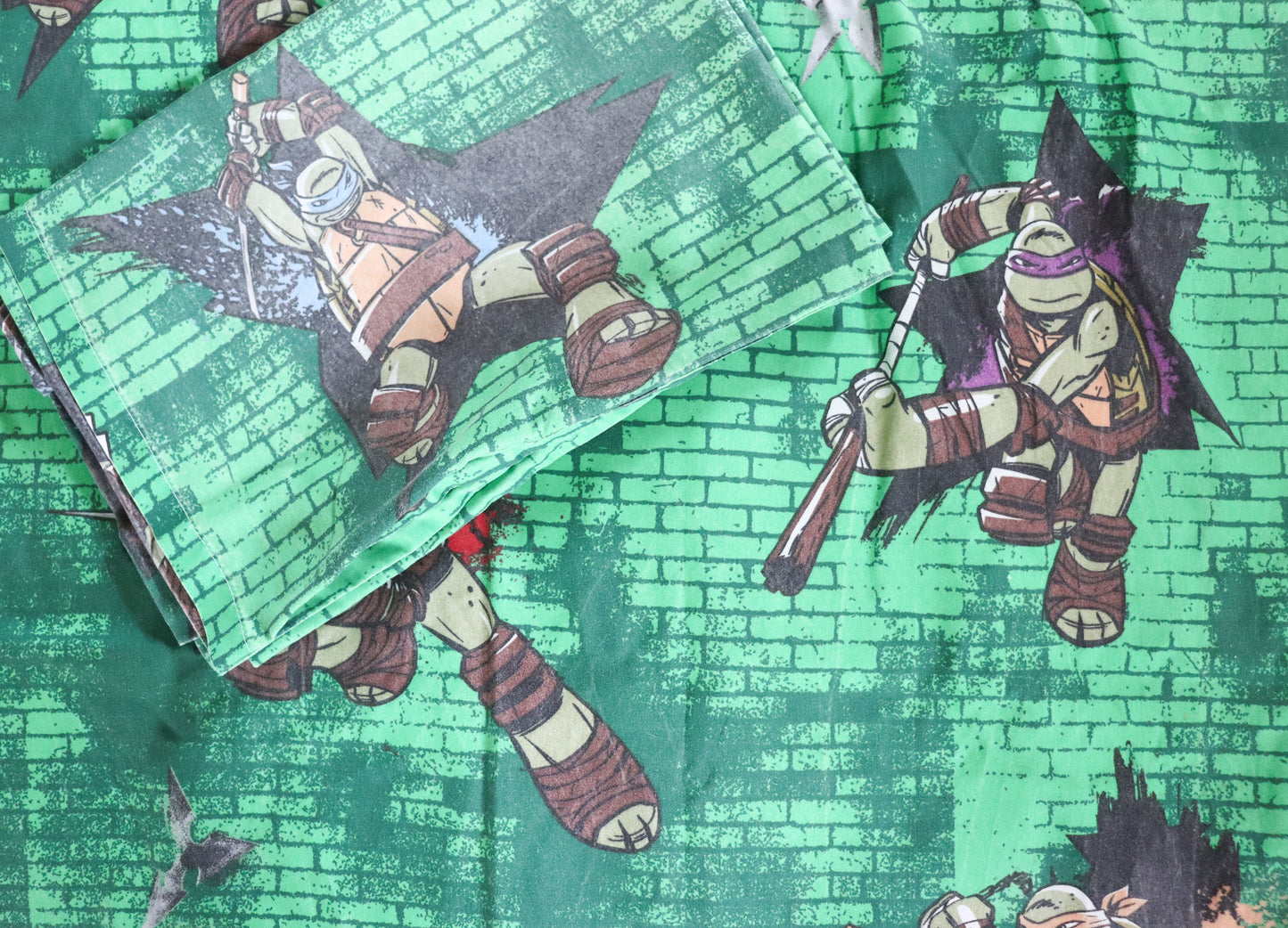 Vintage TMNT Teenage Mutant Ninja Turtles Single Duvet