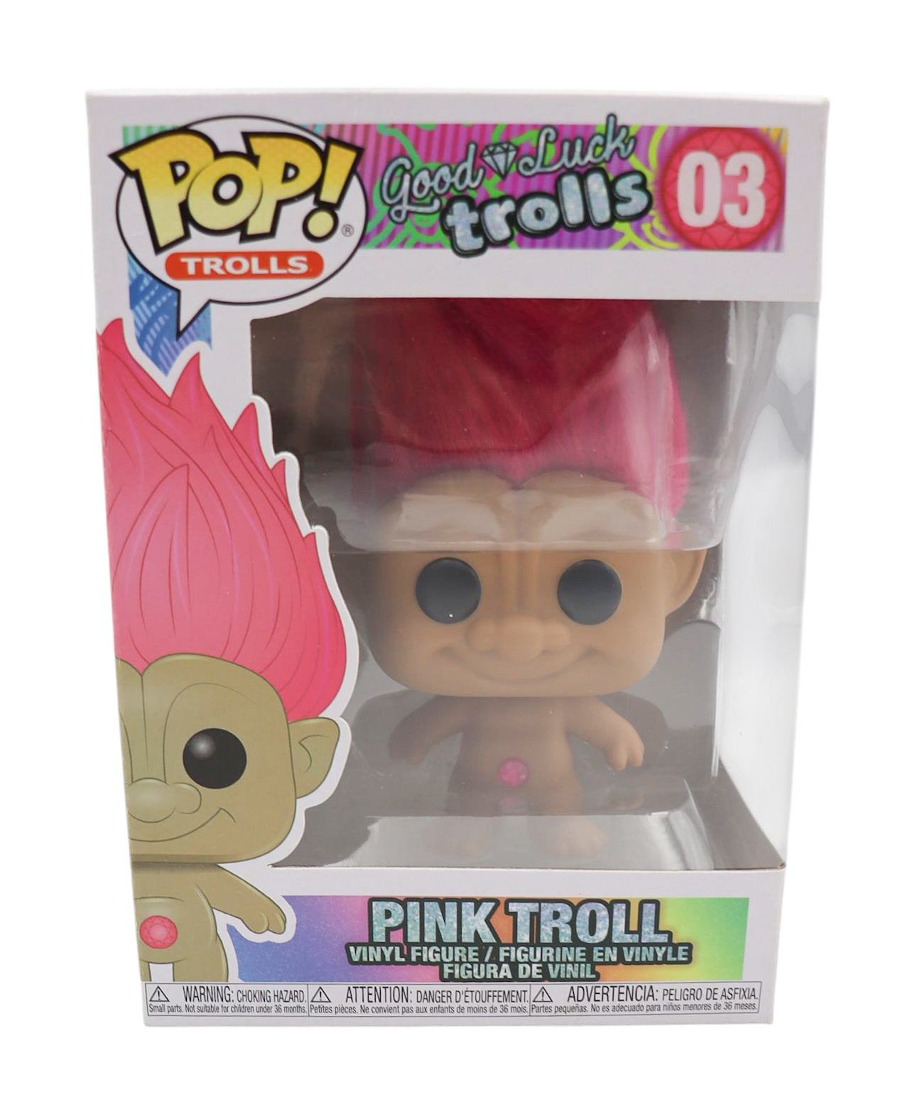 Funko Pop! Vinyl Russ Good Luck Trolls Pink Troll #03