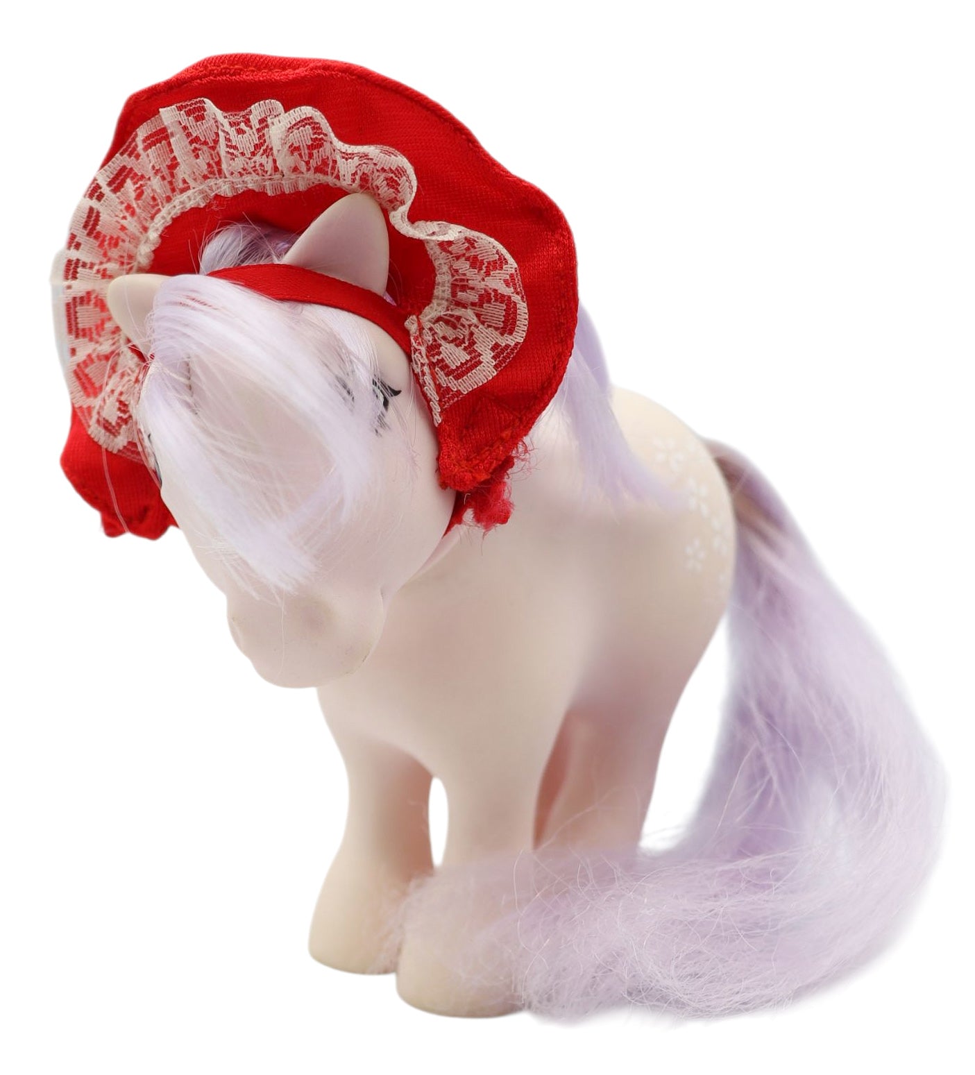 1980s G1 My Little Pony - Pony Wear Red Bonnet