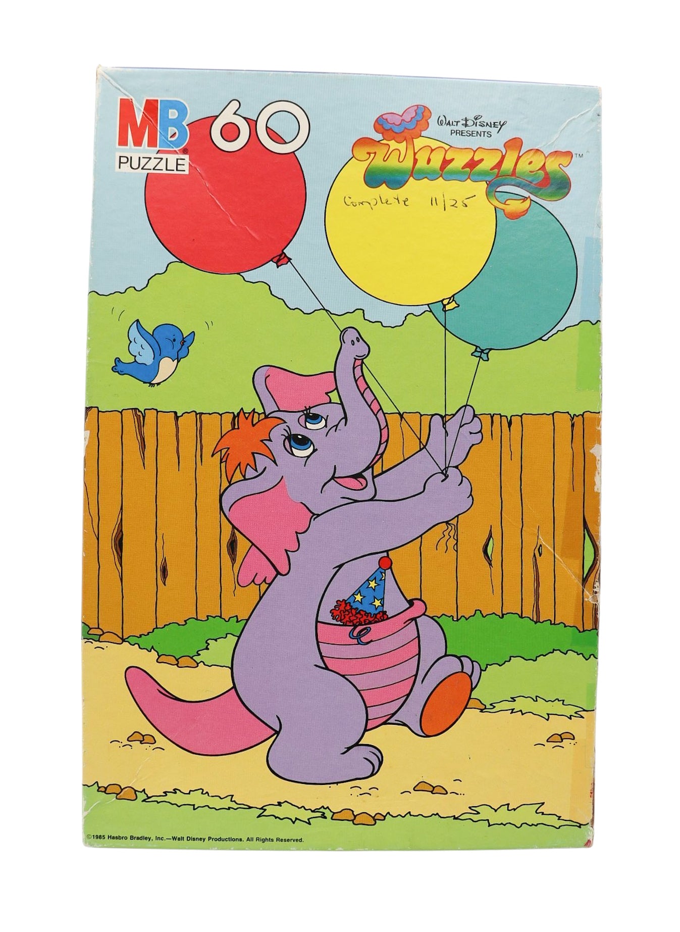 1980s Milton Bradley Wuzzles 60 Piece Puzzle