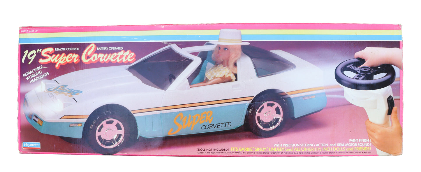 1986 Playmates 19" Super Corvette Remote Control Car